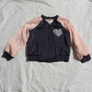 Jenna & Jessie heart zippered jacket, 2T